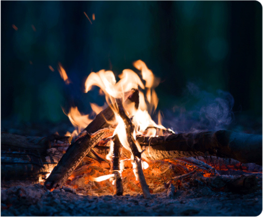 Bonfire at Guest House in Murree